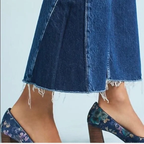 NWT 3x1 Higher Ground Gusset Flared Cropped Jeans - Picture 7 of 10